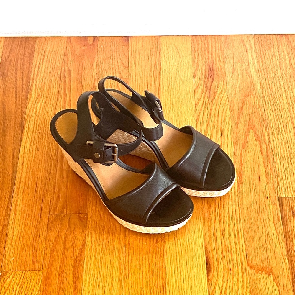 Franco Sarto leather platform sandals